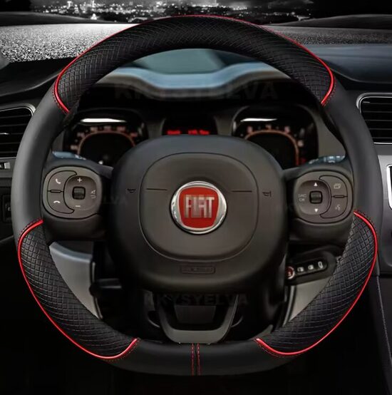 Coprivolante per auto in pelle microfibra per Fiat Panda Cross - Hybrid (vers. sport)